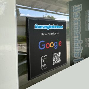 NFC [Plate] mit Logo & QR-Code