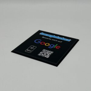 NFC [Plate] mit Logo & QR-Code