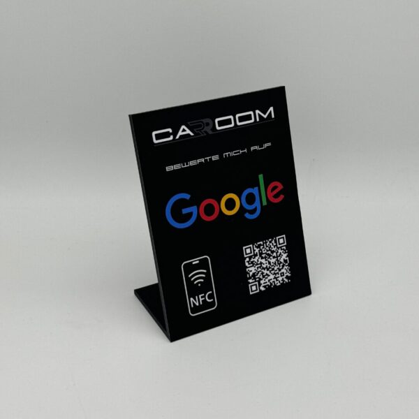 NFC Google Aufsteller mit Logo und QR Code [Theke] – Bild 4